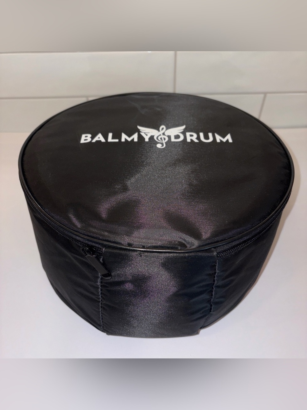 Balmy Drum 8" Blue Steel Tongue Drum with Bag and Mallets - Picture 8 of 8